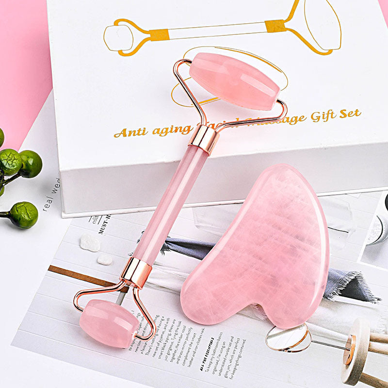 Jade Glow Facial Roller & Gua Sha Set